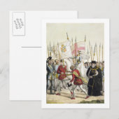 Queen Elizabeth I (1530-1603) Rallying the Troops Postkarte (Vorne/Hinten)
