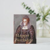Queen Elizabeth I bubble gum Glückwunsch Geburtsta (Stehend Vorderseite)
