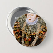 Queen Elizabeth I Button (Vorne & Hinten)