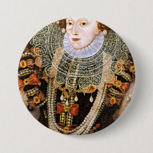 Queen Elizabeth I Button
