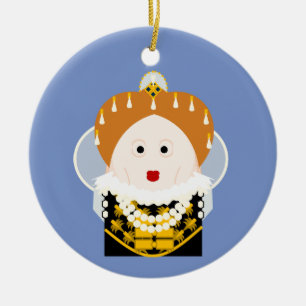 Queen Elizabeth I Keramik Ornament