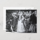 Queen Elizabeth I Knighting Francis Drake Postkarte (Vorne/Hinten)
