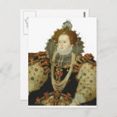 Queen Elizabeth I Postkarte (Vorne/Hinten)