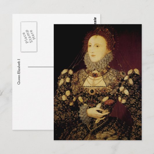 Queen Elizabeth I Postkarte (Vorne/Hinten)
