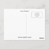 Queen Elizabeth I Postkarte (Rückseite)