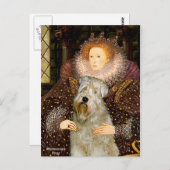 Queen Elizabeth I. - Wheaten Terrier Postkarte (Vorne/Hinten)