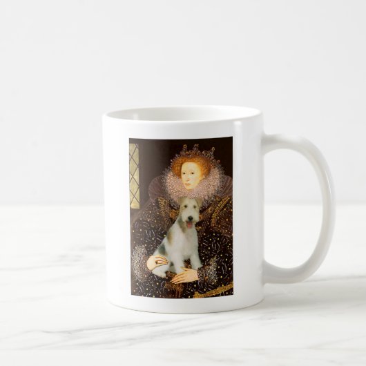 Queen Elizabeth I. - Wire Fox Terrier #1 Kaffeetasse (Rechts)