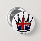 Queen Elizabeth II Button (Vorne & Hinten)