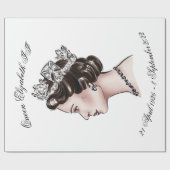 Queen Elizabeth II Geschenkpapier (Flach)