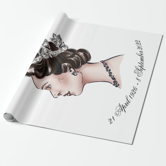 Queen Elizabeth II Geschenkpapier (Ungerollt)