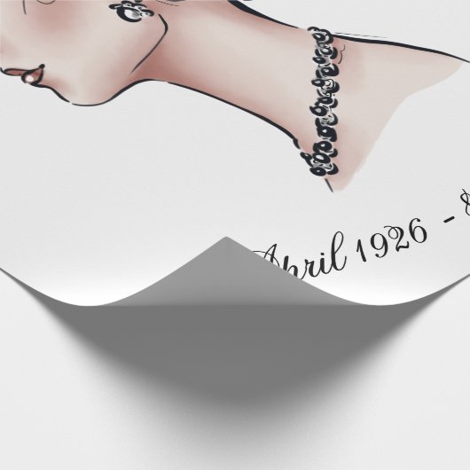 Queen Elizabeth II Geschenkpapier (Ecke)