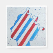 Queen Elizabeth II Jubilee Platinum England Verein Serviette (Vorderseite)