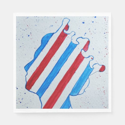 Queen Elizabeth II Jubilee Platinum England Verein Serviette (Vorderseite)