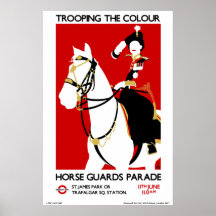 Queen Elizabeth II London Trooping the Color Pos