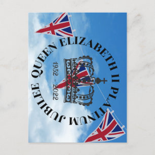 Queen Elizabeth II Platinum Jubilee Postkarte