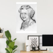Queen Elizabeth II Poster (Heimbüro)