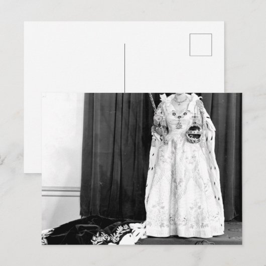 Queen Elizabeth II. Postkarte (Vorne/Hinten)