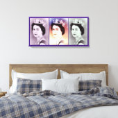 Queen Elizabeth II Trio Leinwanddruck (Insitu (Schlafzimmer))