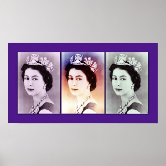 Queen Elizabeth II Trio Poster (Vorne)
