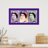 Queen Elizabeth II Trio Poster (Küche)