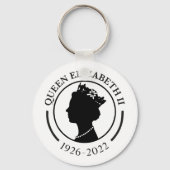 Queen Elizabeth ll Gedenkkette Schlüsselanhänger (Vorderseite)