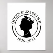 Queen Elizabeth ll Gedenkposter Print Poster (Vorne)