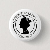 Queen Elizabeth ll Gedenkschaltfläche Abzeichen Button (Vorderseite)