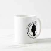 Queen Elizabeth ll Gedenktafel Tasse (VorderseiteRechts)
