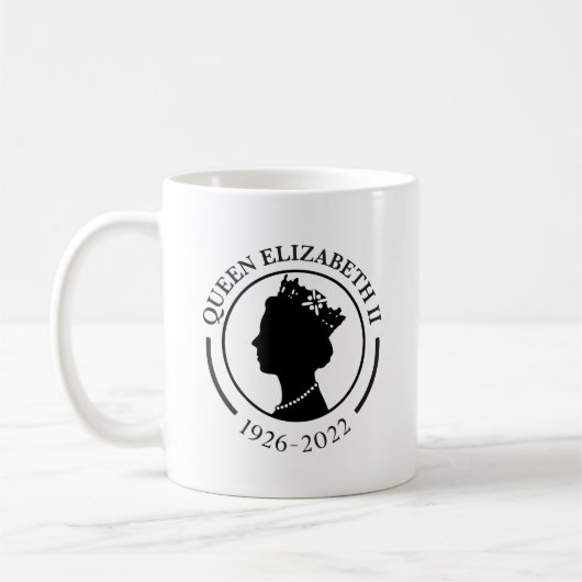 Queen Elizabeth ll Gedenktafel Tasse (Links)