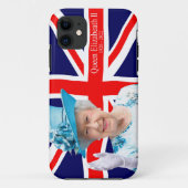 Queen Elizabeth ll iPhone Case (Rückseite)