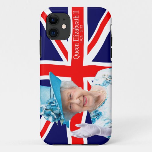 Queen Elizabeth ll iPhone Case (Rückseite)