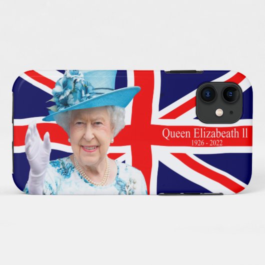 Queen Elizabeth ll iPhone Case (Rückseite (Horizontal))