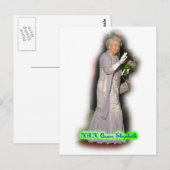 QUEEN Elizabeth Postkarte (Vorne/Hinten)