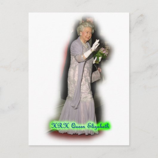 QUEEN Elizabeth Postkarte (Vorderseite)