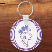 Queen Elizabeth Profile Schlüsselanhänger (Rückseite)