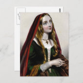 Queen Elizabeth Woodville Postkarte (Vorne/Hinten)