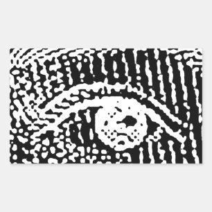 Queen Elizabeths Augen Rechteckiger Aufkleber