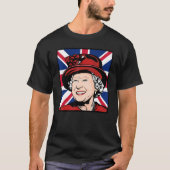 Queen Elizabeth's II British Crown Majesty Queen E T-Shirt (Vorderseite)