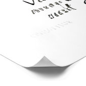 Queen Esther Calligraphy Portrait - Vintage Script Poster (Ecke)