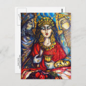 Queen Esther Postkarte (Vorne/Hinten)