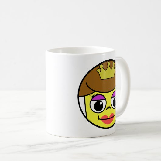 Queen Face Coffee Tasse (VorderseiteRechts)