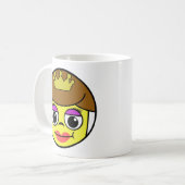 Queen Face Coffee Tasse (Vorderseite Links)