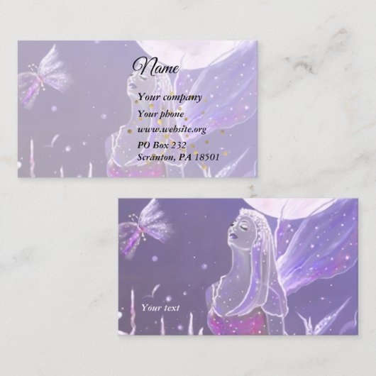 Queen Fairy Visitenkarte (Vorne/Hinten)