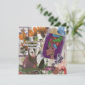 Queen Flat Grußkarte (Stehend Vorderseite)