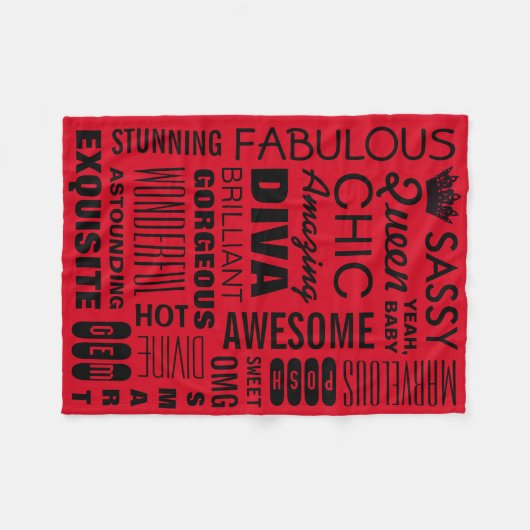 Queen Fleece Blanket (Vorderseite (Horizontal))