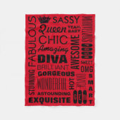 Queen Fleece Blanket (Vorderseite)