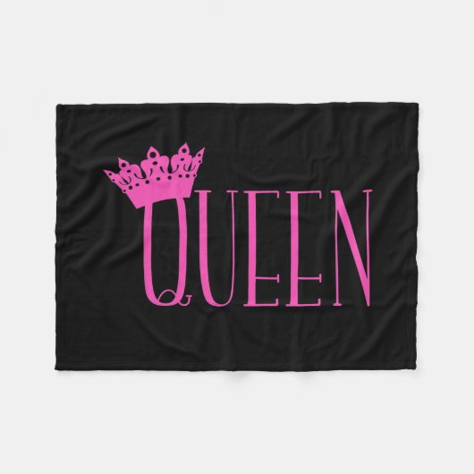 "Queen" Fleece Blankets (Vorderseite (Horizontal))