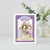 Queen for Day Inspirational Postcard Postkarte (Stehend Vorderseite)