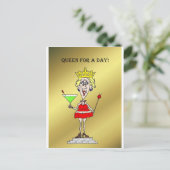 QUEEN FÜR EINEN TAG GEGENSEITIG HOT MAMA POSTKARTE (Stehend Vorderseite)