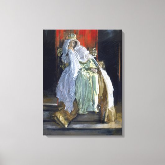 Queen Gertrude (von Edwin Austin Abbey) Leinwanddruck (Vorderseite)